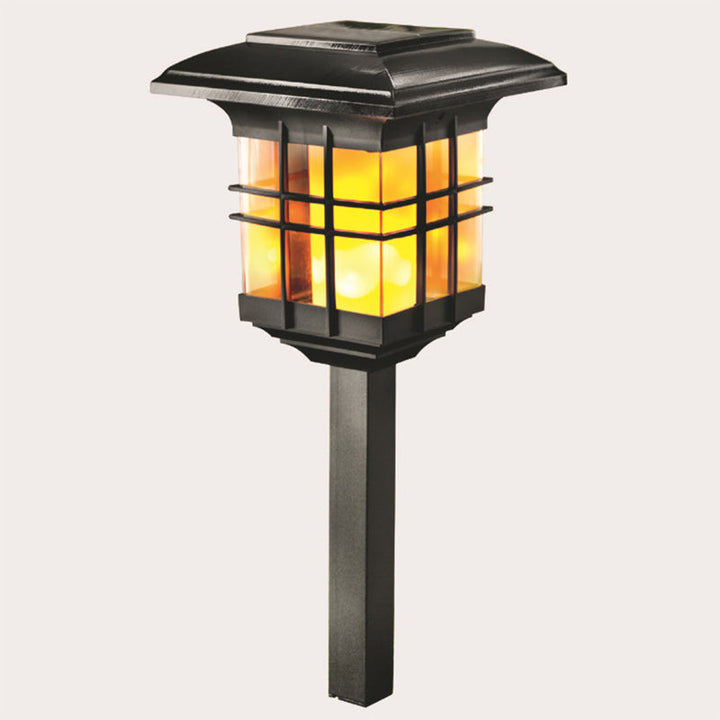 Modern Minimalist Säulen Kunststoff LED Solar Stehlampe für Garten | Karnz