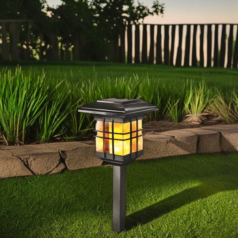 Modern Minimalist Säulen Kunststoff LED Solar Stehlampe für Garten | Karnz