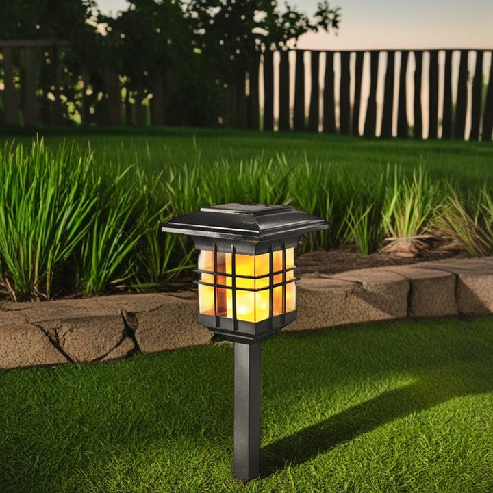Modern Minimalist Säulen Kunststoff LED Solar Stehlampe für Garten | Karnz