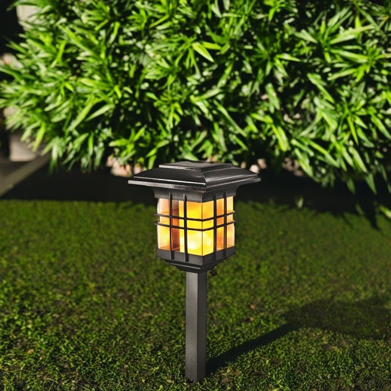 Modern Minimalist Säulen Kunststoff LED Solar Stehlampe für Garten | Karnz