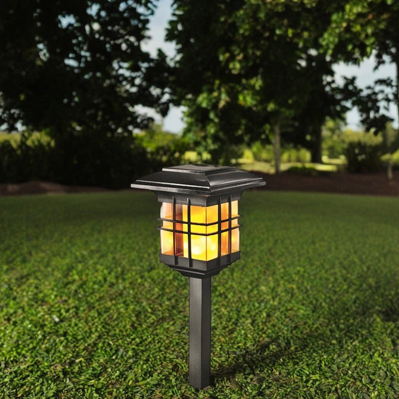 Modern Minimalist Säulen Kunststoff LED Solar Stehlampe für Garten | Karnz