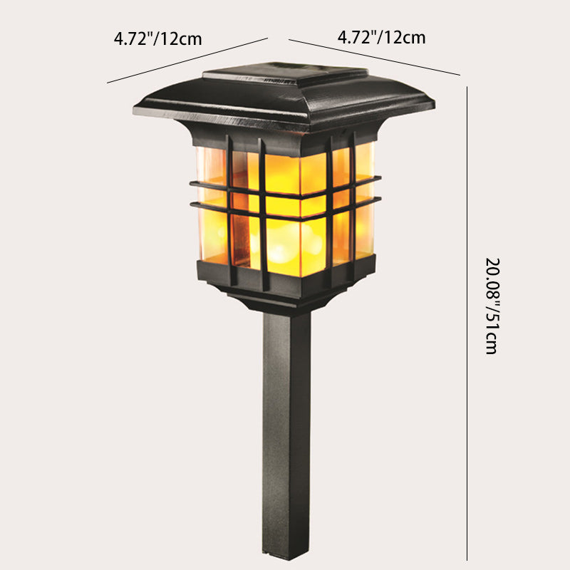 Modern Minimalist Säulen Kunststoff LED Solar Stehlampe für Garten | Karnz