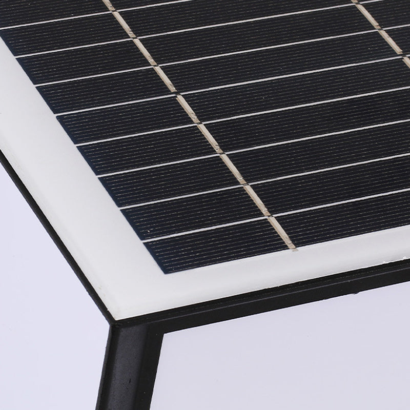 Moderner Minimalistischer Solar-Wasserdichter Quadratförmiger Aluminium-Acryl-LED-Außen-Straßenlaterne Für Garten | Karnz