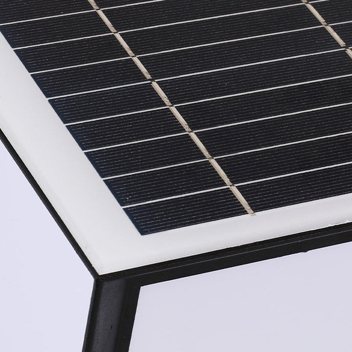 Moderner Minimalistischer Solar-Wasserdichter Quadratförmiger Aluminium-Acryl-LED-Außen-Straßenlaterne Für Garten | Karnz