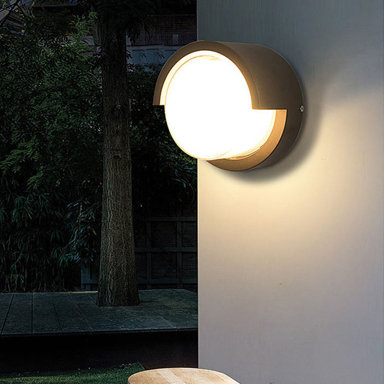 Wasserdichte runde/quadratische LED-Wandleuchte aus Kunststoff/Acryl für den Garten