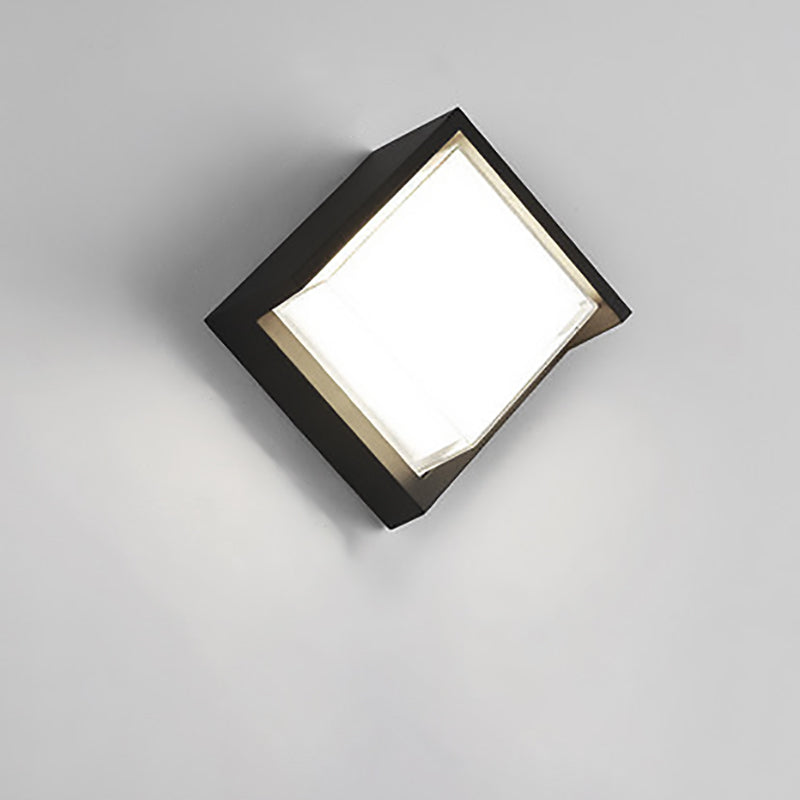 Wasserdichte runde/quadratische LED-Wandleuchte aus Kunststoff/Acryl für den Garten