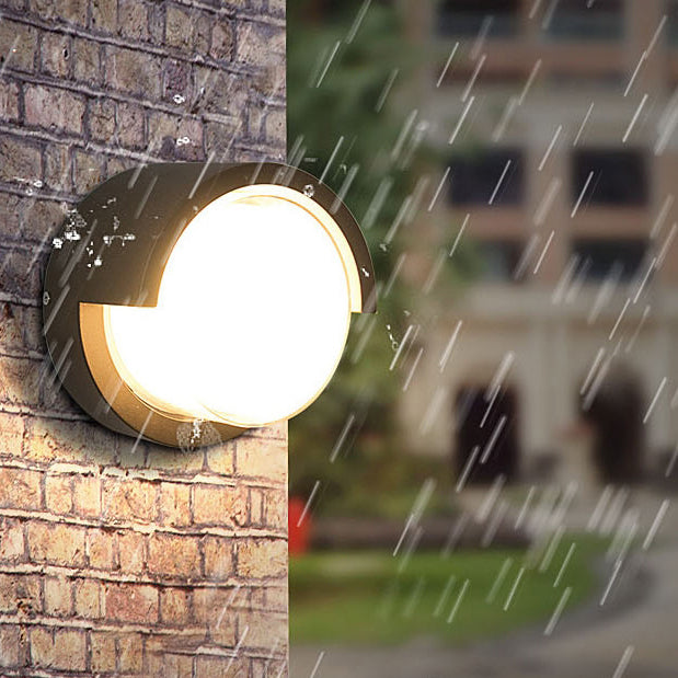 Wasserdichte runde/quadratische LED-Wandleuchte aus Kunststoff/Acryl für den Garten
