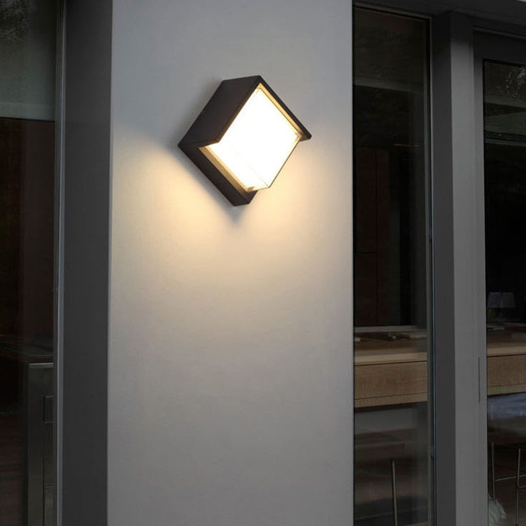 Wasserdichte runde/quadratische LED-Wandleuchte aus Kunststoff/Acryl für den Garten
