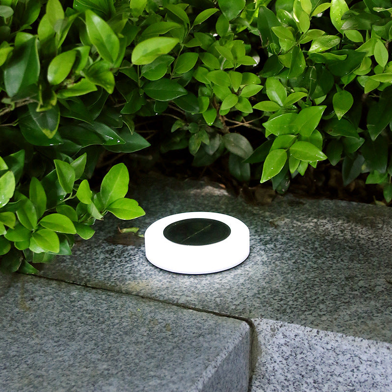 Modern minimalist solar wasserdicht runder Zylinder Kunststoff ABS LED Bodensteckdose Landschaftslicht für den Garten | Karnz