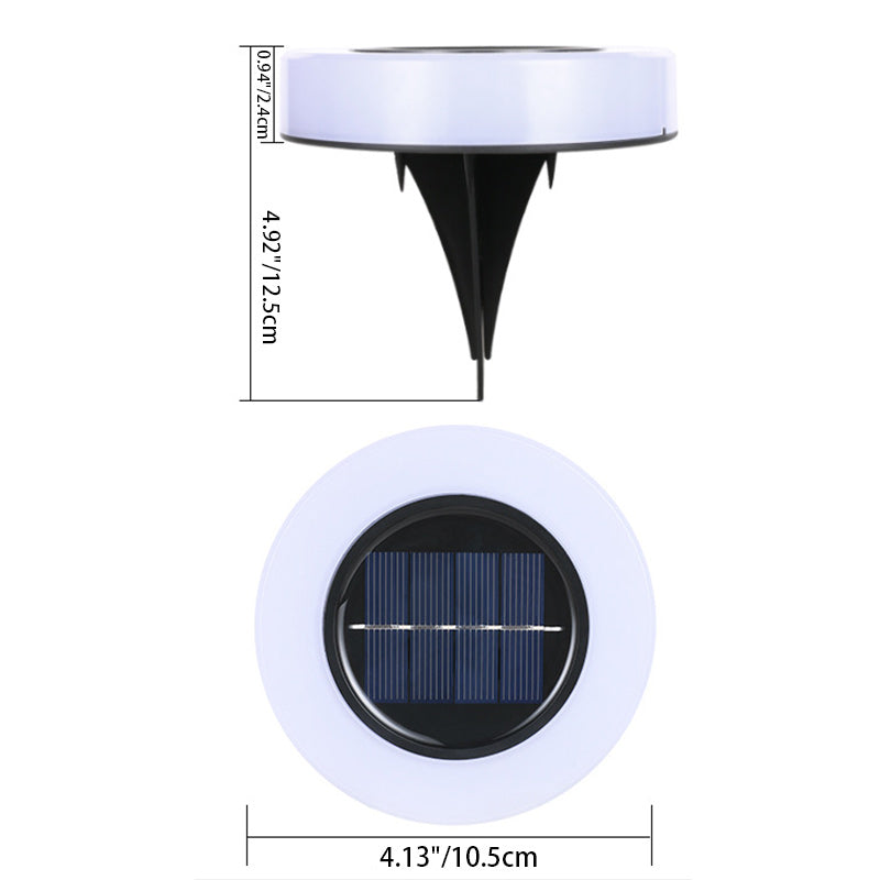 Modern minimalist solar wasserdicht runder Zylinder Kunststoff ABS LED Bodensteckdose Landschaftslicht für den Garten | Karnz