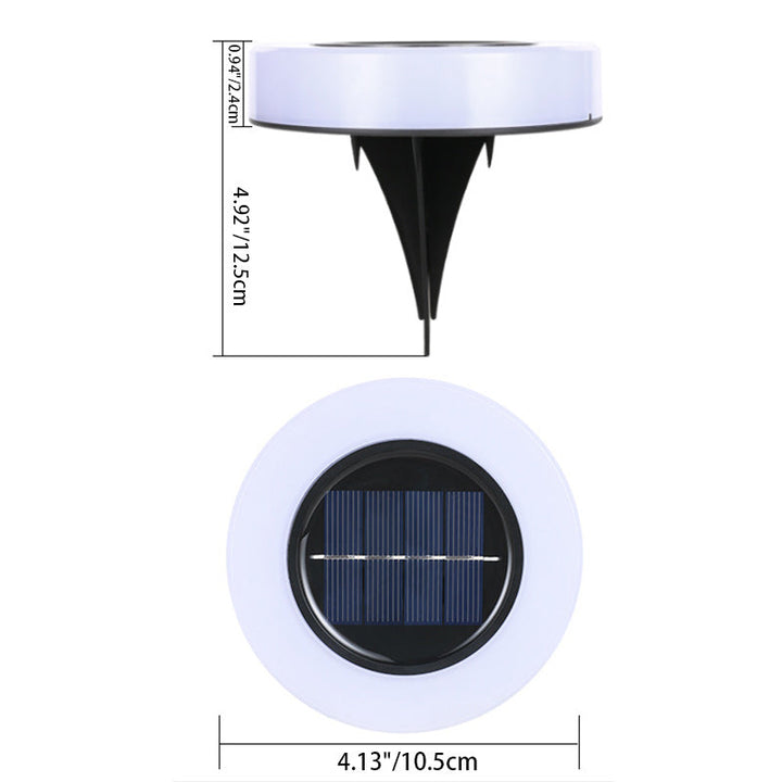 Modern minimalist solar wasserdicht runder Zylinder Kunststoff ABS LED Bodensteckdose Landschaftslicht für den Garten | Karnz