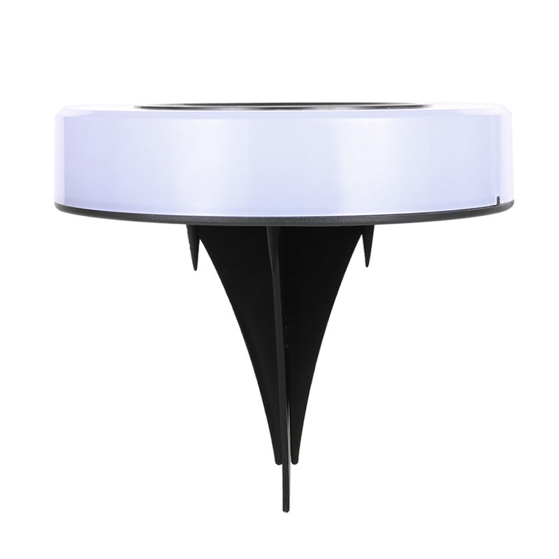 Modern minimalist solar wasserdicht runder Zylinder Kunststoff ABS LED Bodensteckdose Landschaftslicht für den Garten | Karnz