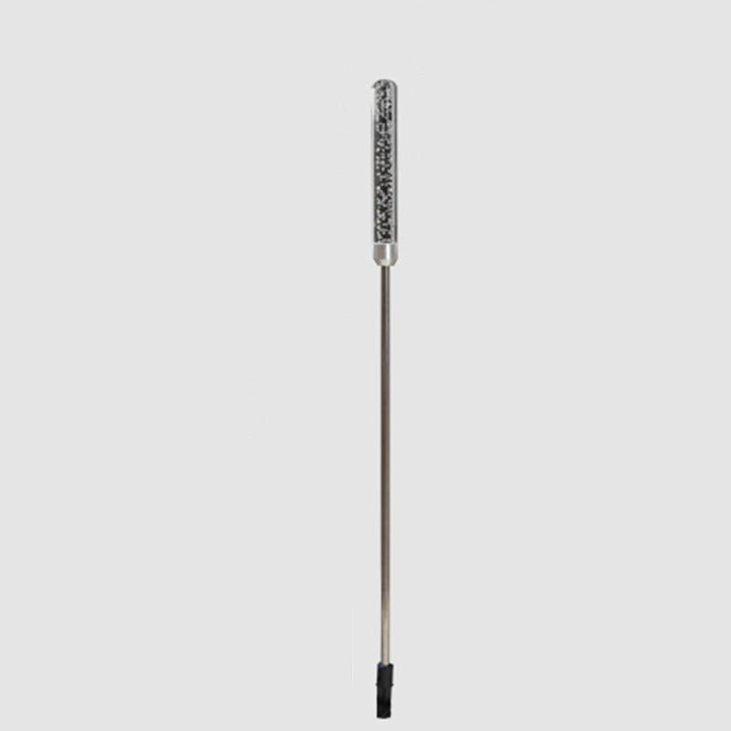 Zeitgenössische skandinavische wasserdichte zylindrische ovale Schilfrohrblasen Edelstahl Acryl LED Outdoor Rasen Landschaftslampe für Außenpatio | Karnz