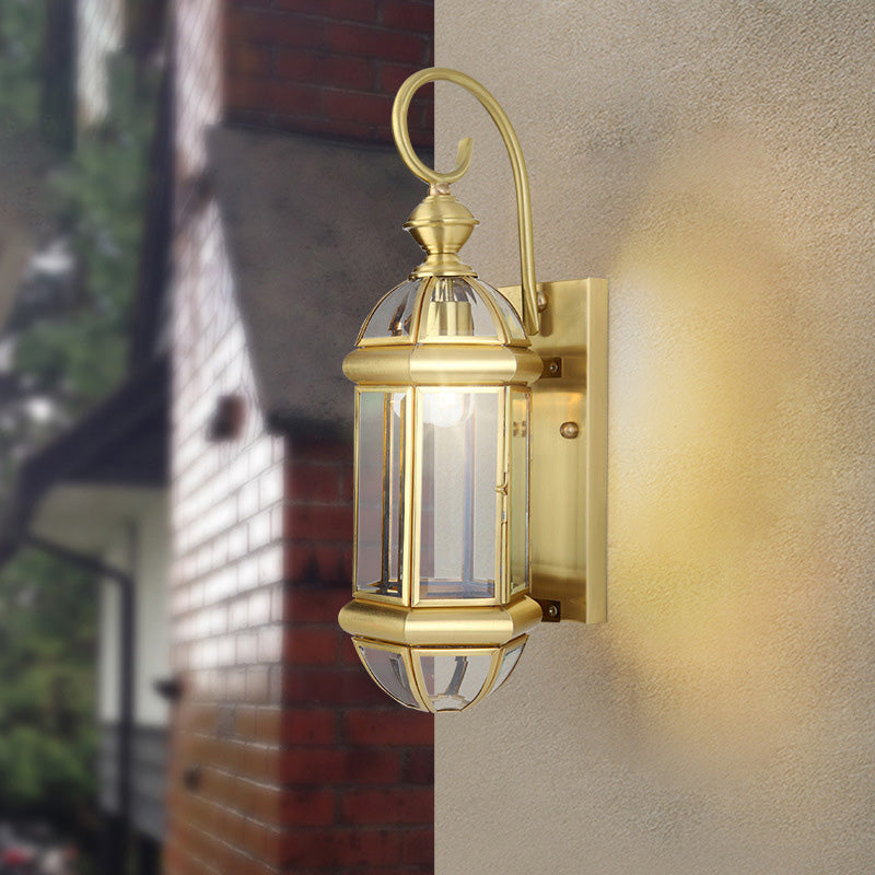 Moderne Luxus Wasserdichte Zylinder Rechteck Halbrund Kupfer Glas 1/3/6 Licht Wandleuchte Lampe Für Garten | Karnz