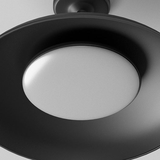 Traditionelle Vintage wasserdichte ausgestellte Zylinder-Scheibenbasis Eisen 1-Licht Semi-Flush Mount Deckenleuchte für Außenpatio | Karnz