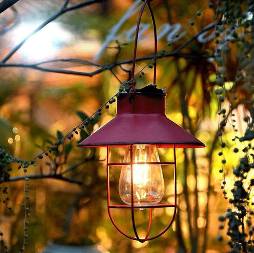 Traditionelle Vintage Solar Wasserfest Runde Tisch Oval Mesh Eisen 1-Licht Außenbeleuchtung Für Garten | Karnz