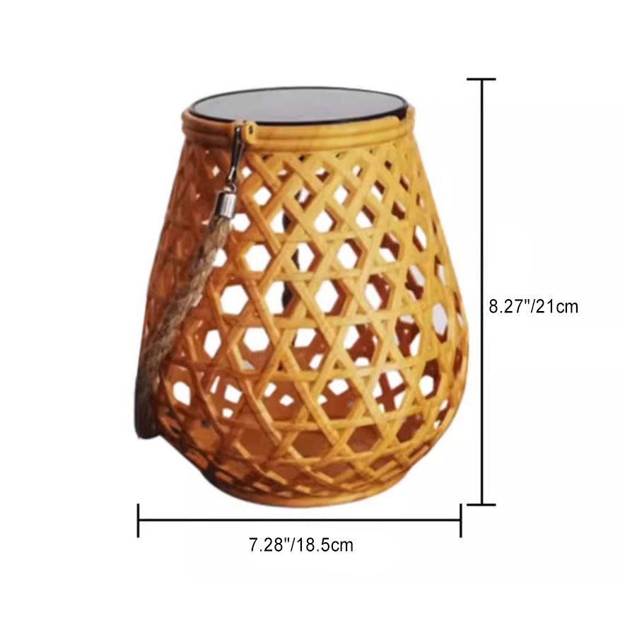 Traditionelles Chinesisches Solar-Wasserdicht Oval Rund Hollow Mesh ABS LED Außen Landschaftslicht Für Garten | Karnz