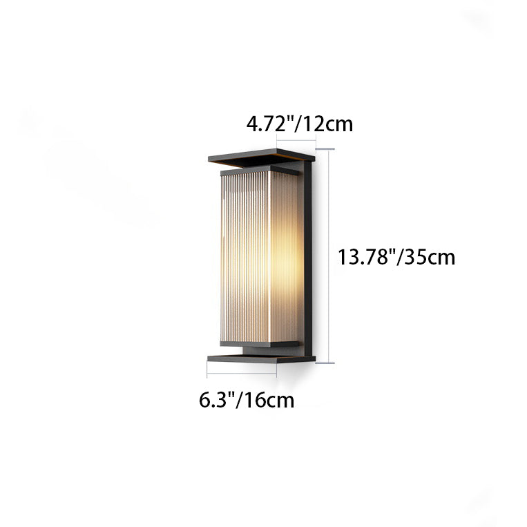 Moderner Minimalistischer Solar-Wasserdichter Rechteckiger Streifen Edelstahl PC LED Außenwandbeleuchtung Lampe Für Garten | Karnz