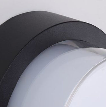 Moderner minimalistischer wasserdichter quadratischer runder Zylinder aus Druckguss-Aluminium Acryl LED Deckenleuchte für Außenpatio | Karnz
