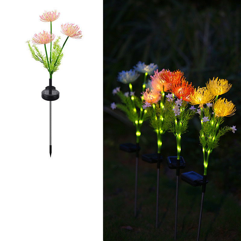 Modern Minimalist Solar Waterproof Simulation Petals Blade ABS Edelstahl LED Bodenstecker Landschaftslampe Für Garten | Karnz