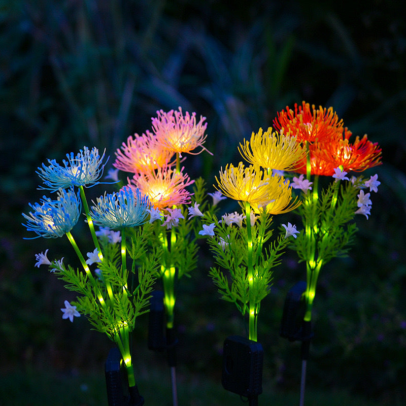 Modern Minimalist Solar Waterproof Simulation Petals Blade ABS Edelstahl LED Bodenstecker Landschaftslampe Für Garten | Karnz