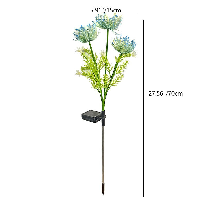 Modern Minimalist Solar Waterproof Simulation Petals Blade ABS Edelstahl LED Bodenstecker Landschaftslampe Für Garten | Karnz
