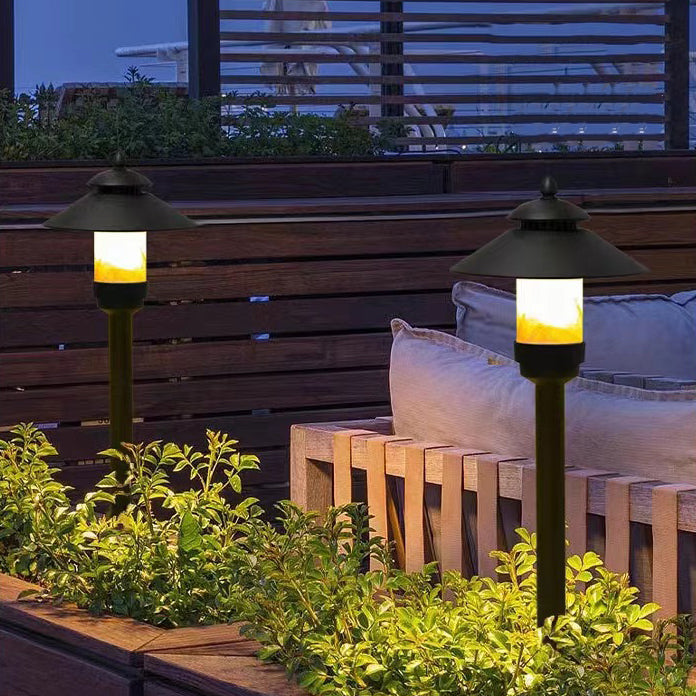 Traditionelle europäische wasserdichte halbrunde Zylinder-Aluminium-Dolomit 1-Licht Außenlandschaftslampe für den Garten | Karnz
