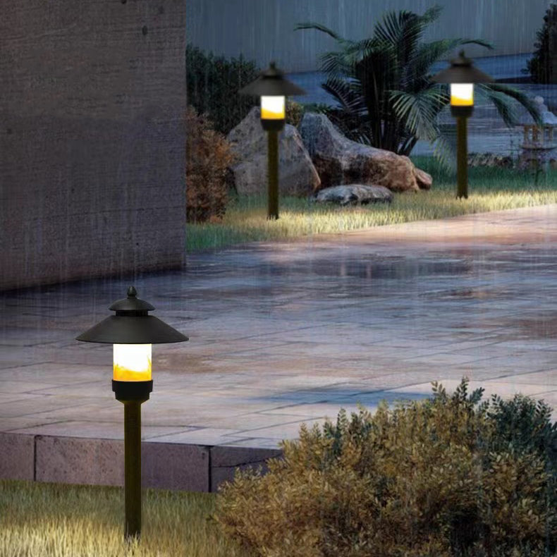 Traditionelle europäische wasserdichte halbrunde Zylinder-Aluminium-Dolomit 1-Licht Außenlandschaftslampe für den Garten | Karnz