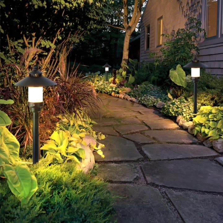 Traditionelle europäische wasserdichte halbrunde Zylinder-Aluminium-Dolomit 1-Licht Außenlandschaftslampe für den Garten | Karnz