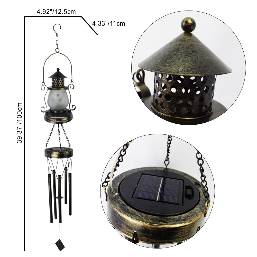 Zeitgenössische skandinavische Solar wasserdichte ovale Scheibe Dreieck Windspiel Eisen Glas Kunststoff LED Außenlicht für Außenpatio | Karnz