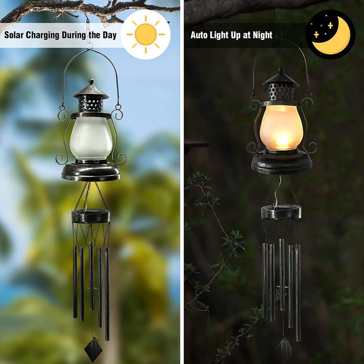 Zeitgenössische skandinavische Solar wasserdichte ovale Scheibe Dreieck Windspiel Eisen Glas Kunststoff LED Außenlicht für Außenpatio | Karnz