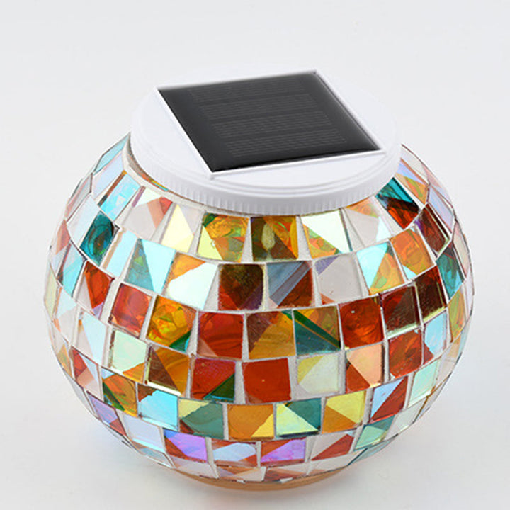 Zeitgenössische kreative solarbetriebene wasserdichte sphärische quadratische Kunststoffglas LED Außenlandschaft für Außenpatio | Karnz