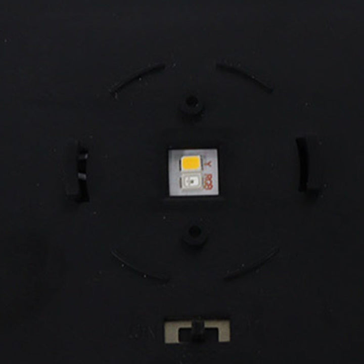 Zeitgenössische industrielle ABS runde LED-Solar-Wasserdichte Rasen-Einbauleuchte für Außenpatio | Karnz