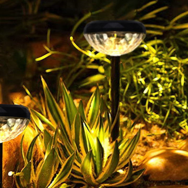 Zeitgenössische industrielle ABS runde LED-Solar-Wasserdichte Rasen-Einbauleuchte für Außenpatio | Karnz