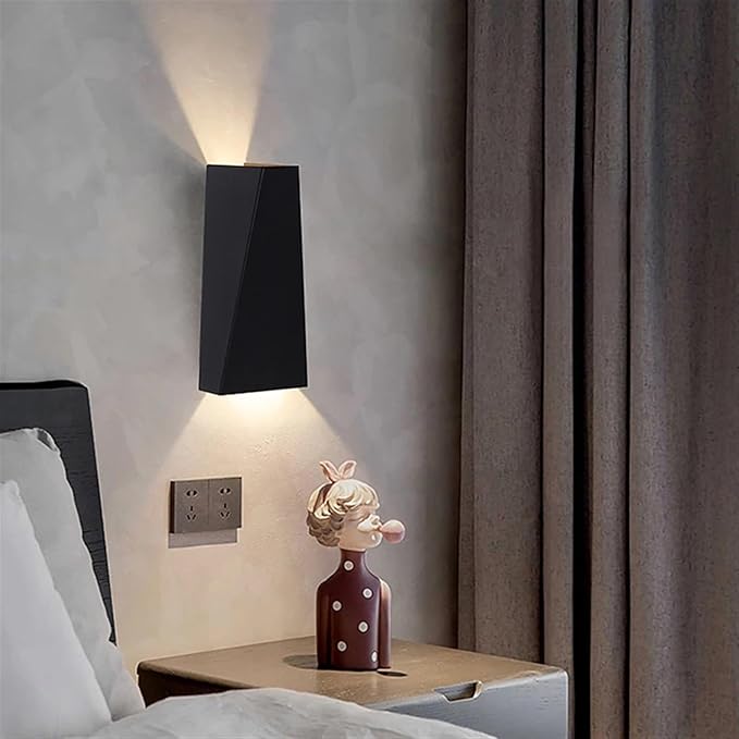 Moderner Minimalistischer Aluminium Auf- und Abwärts Beleuchteter LED-Wandstrahler für Außenbereich Terrasse | Karnz