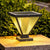 Modern Minimalist Solar Waterproof Square Prismatic Stainless Steel Glass LED Außenleuchte Für Patio | Karnz
