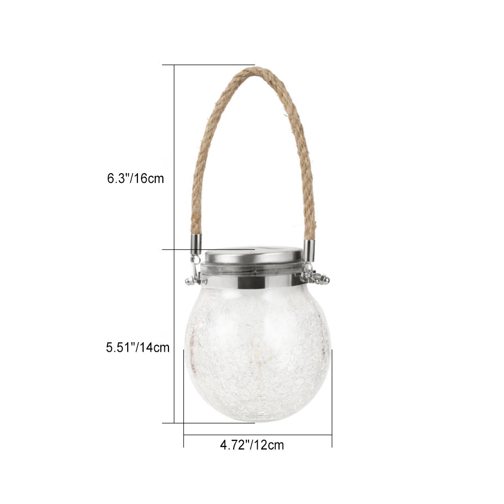Modern Minimalist Solar Wasserdicht Runde Flasche Runde Rissglas ABS Edelstahl LED Außenlicht Für Garten | Karnz