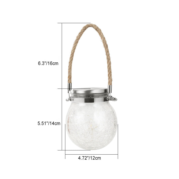 Modern Minimalist Solar Wasserdicht Runde Flasche Runde Rissglas ABS Edelstahl LED Außenlicht Für Garten | Karnz