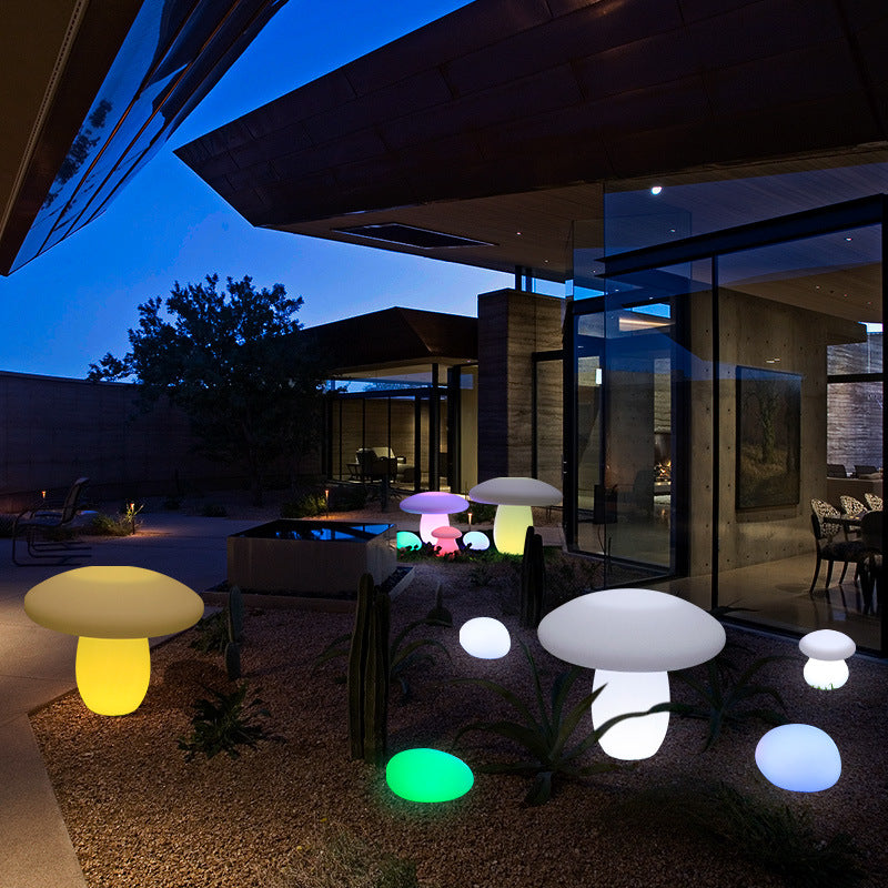 Zeitgenössische kreative solarbetriebene wasserdichte Pilzform PE LED Außenleuchte für die Terrasse | Karnz