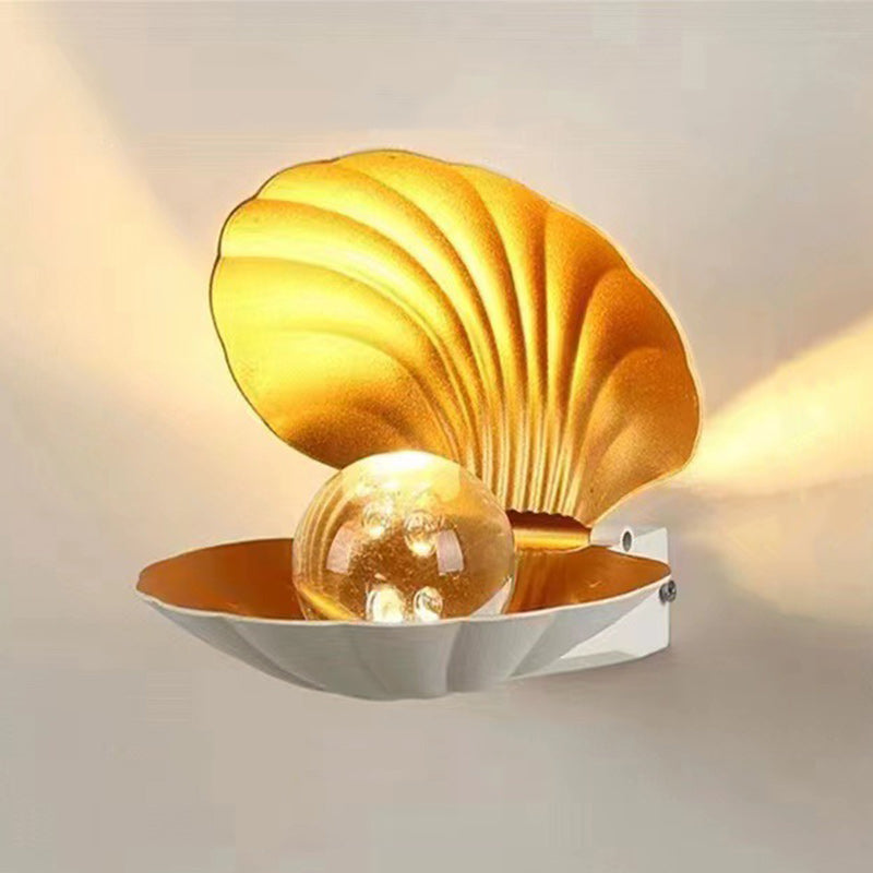 Zeitgenössische kreative wasserdichte Schalen-Aluminium-Acryl-LED-Wandleuchte für den Außenbereich | Karnz