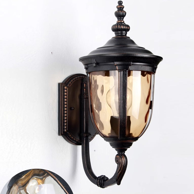 Zeitgenössische Nordische Jar Aluminium Glas 1-Licht Wand Scone Lampe Für Außenpatio | Karnz