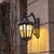 Traditionelle europäische Laterne Wasserdicht Aluminium Glas 1-Licht Wand sconce Lampe Für Außen patio | Karnz
