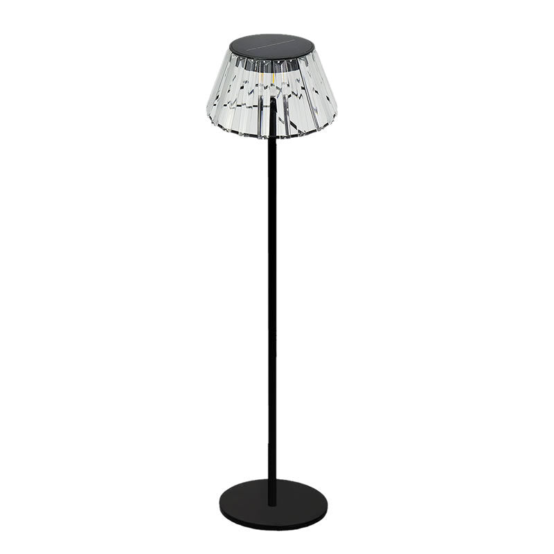 Wasserdichte Solar-USB-LED-Stehlampe aus Eisenglas für den Außenbereich für den Garten