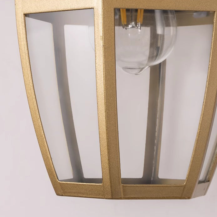 Zeitgenössische nordische runde Gericht wasserdichte Glas-Hardware 1-Licht Wandleuchte Lampe für Außenpatio | Karnz