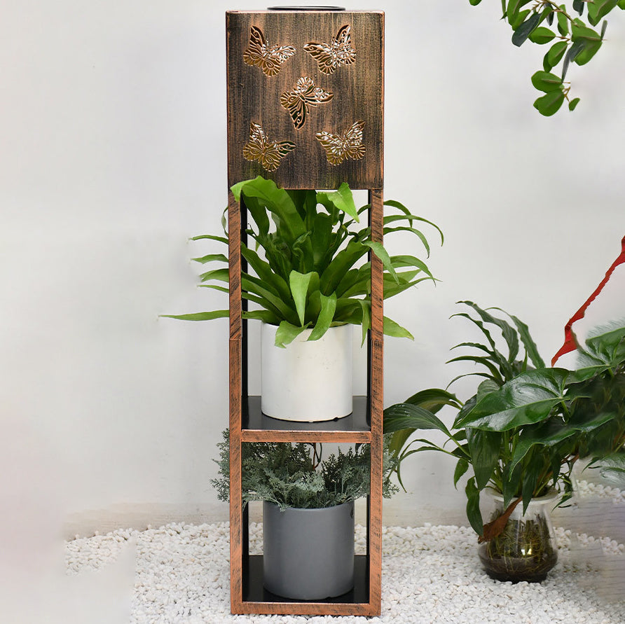 Moderne Minimalistische Rechteck Schmetterling Kolibri Libelle Eisen LED Außenlicht Für Garten | Karnz