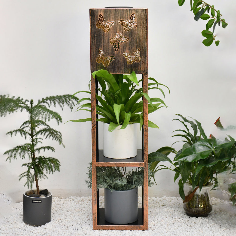 Moderne Minimalistische Rechteck Schmetterling Kolibri Libelle Eisen LED Außenlicht Für Garten | Karnz