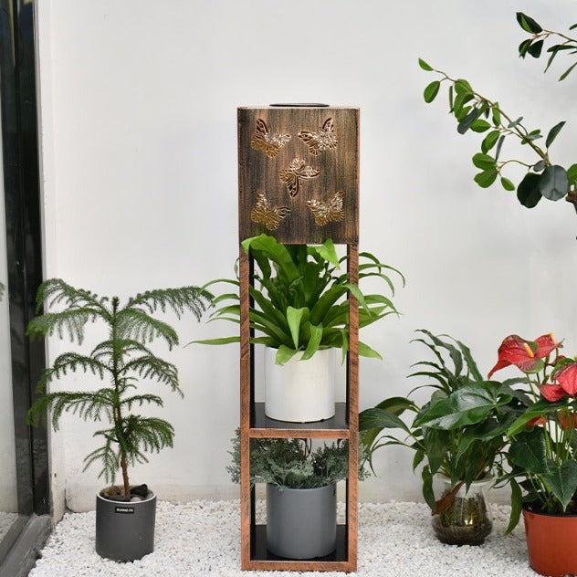 Moderne Minimalistische Rechteck Schmetterling Kolibri Libelle Eisen LED Außenlicht Für Garten | Karnz