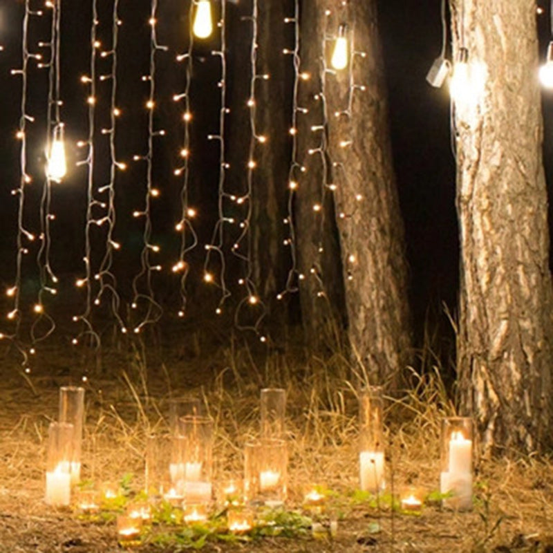 Moderner minimalistische runde lange Linien-Glas-Eisen-LED-Lichterkette für den Garten | Karnz