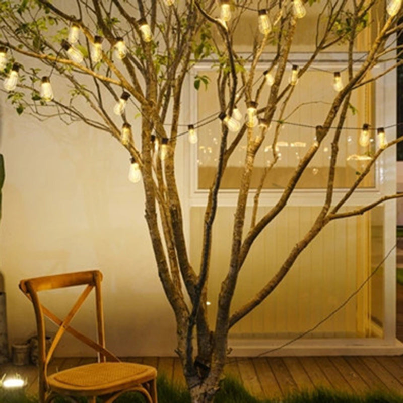 Moderner minimalistische runde lange Linien-Glas-Eisen-LED-Lichterkette für den Garten | Karnz