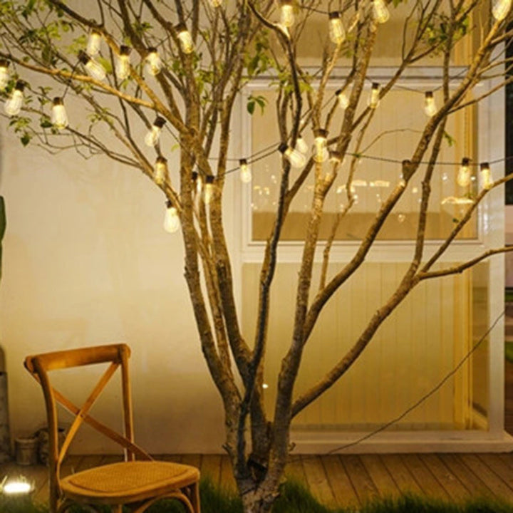 Moderner minimalistische runde lange Linien-Glas-Eisen-LED-Lichterkette für den Garten | Karnz